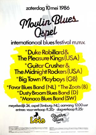 Poster Moulin Blues 1986