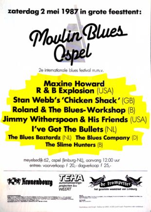 Poster Moulin Blues 1987