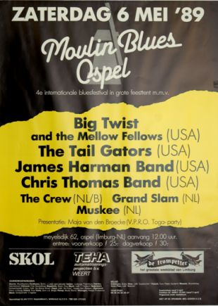 Poster Moulin Blues 1989