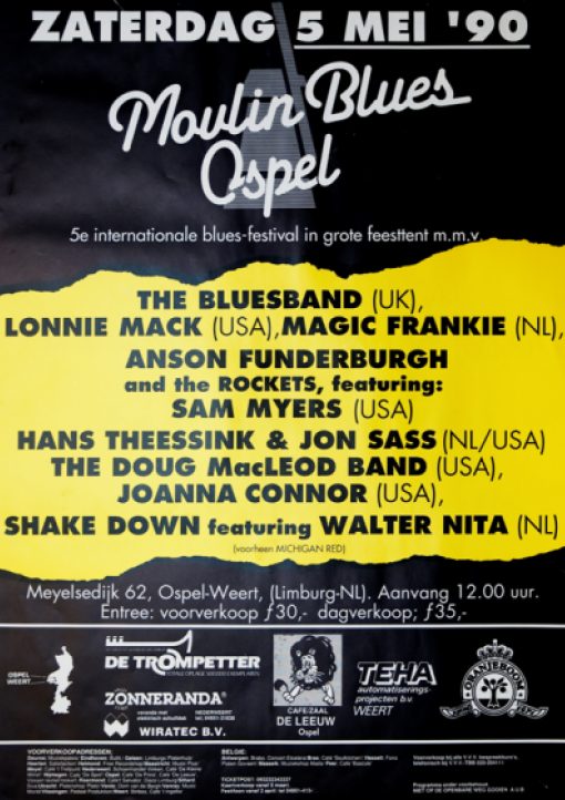 Poster Moulin Blues 1990